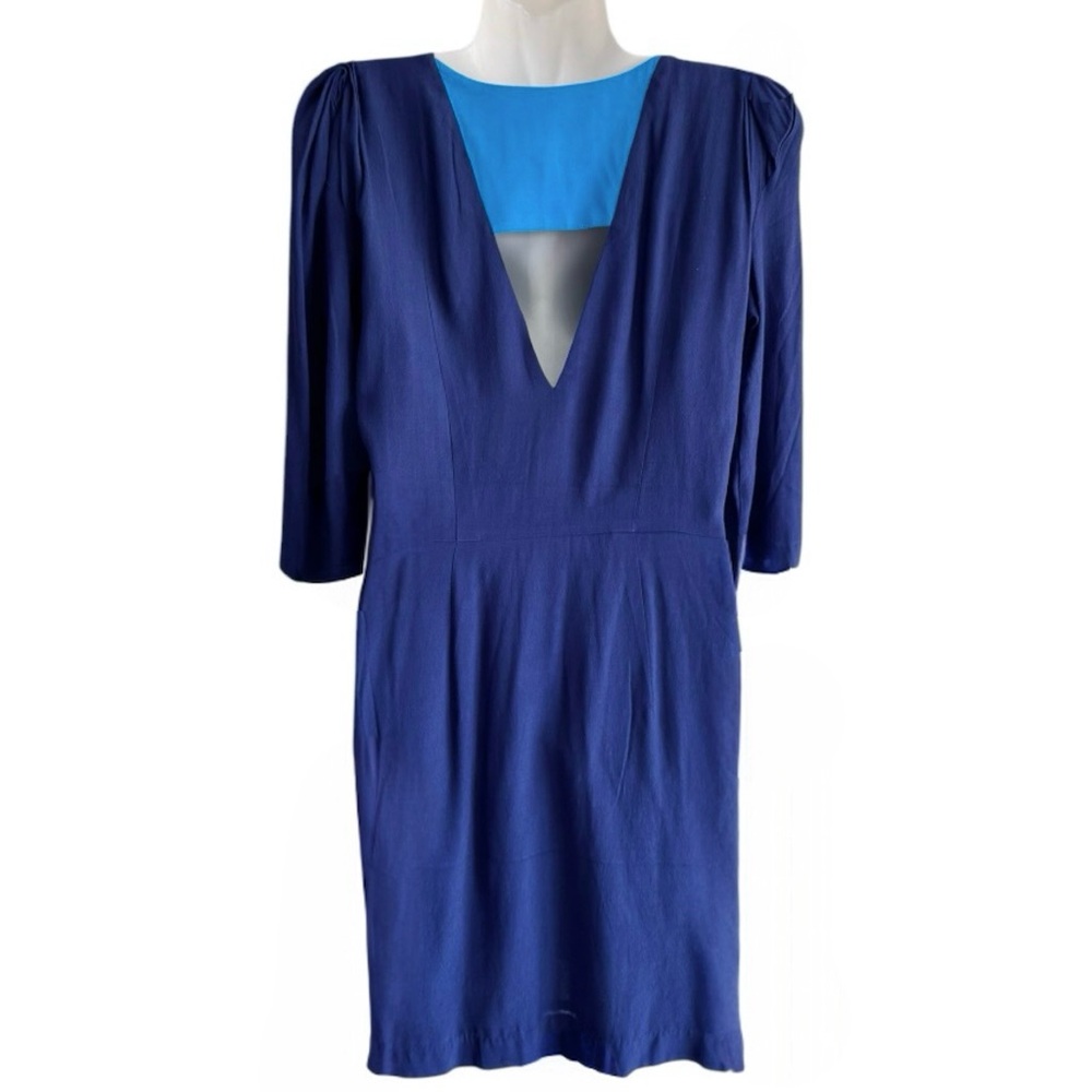 Aijek Women’s Blue Shift Dress - Picture 3 of 6